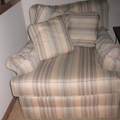 Over sized striped chair   BUY IT NOW  $85.00
