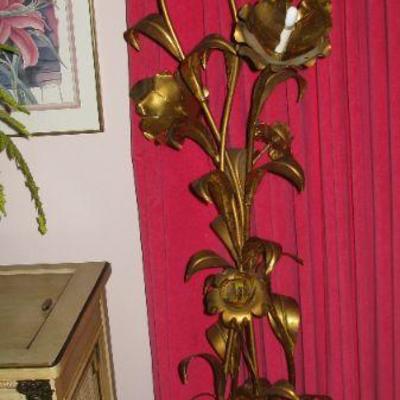 5' tall gold color 