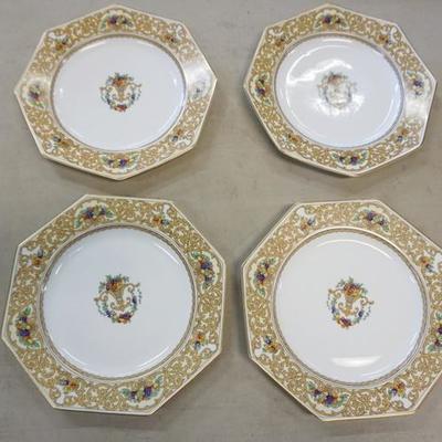 1088	4 ROSENTHAL OCTAGONAL PLATES, 9 3/8 IN
