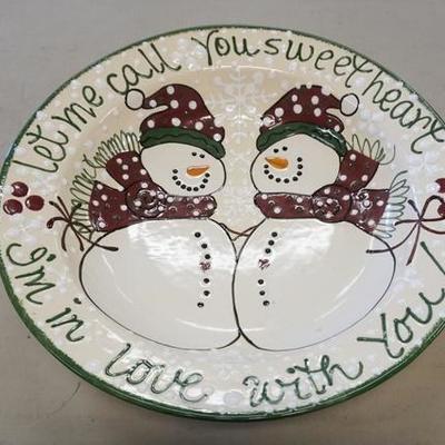 1060	EXPRESSLY YOURS 16 IN SNOWMAN BOWL
