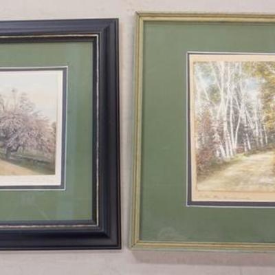 1079	2 WALLACE NUTTING PRINTS, PROFESSIONALLY REFRAMED, INTO THE BERCHWOOD, KEAN ROAD
