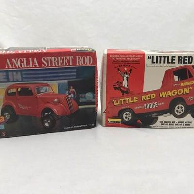 Anglia Street Rod and Little Red Wagon Model Kits