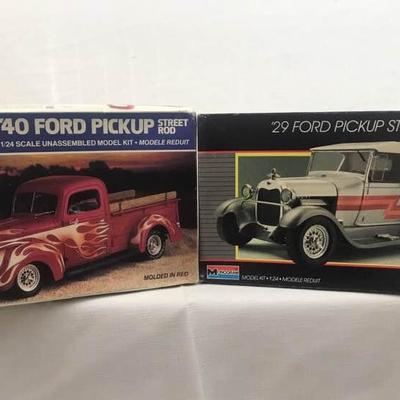 29 and 40 Ford Pickup Truck Model Kits
