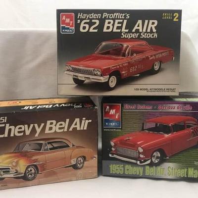 3 Chevy BelAir Model Kits