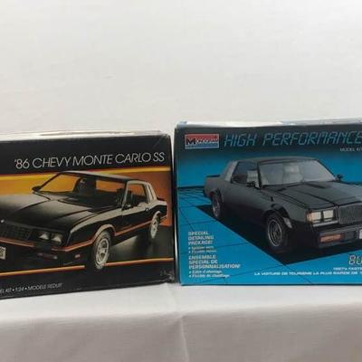 86 Chevy Monte Carlo and Buick GNX Model Kits