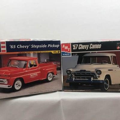 Two Chevy Pickup Truck Model Kits