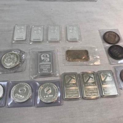 16oz .999 Silver Bars and Rounds