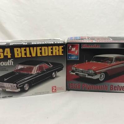 2 Plymouth Belvedere Model Kits