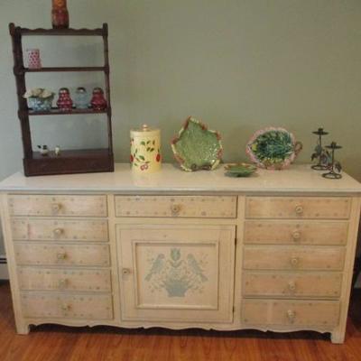 Hand Painted Dresser/Storage 