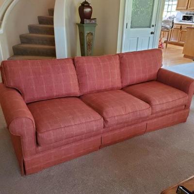 custom all down fill sofa 82' long ex. 100 