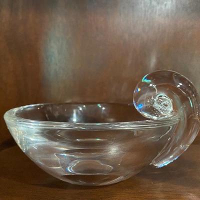 Steuben crystal olive bowl