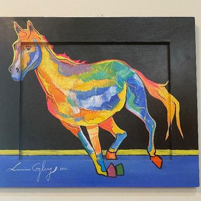 Horse original painting by Luis Cogley