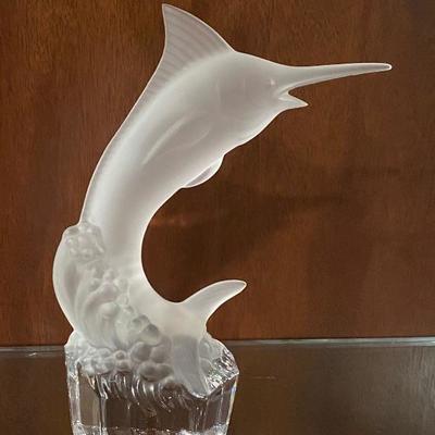 Goebel crystal marlin figurine