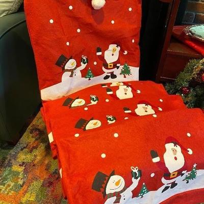 Santa chair back covers