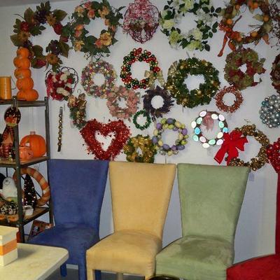More Wreaths, rest of Velour Chairs.