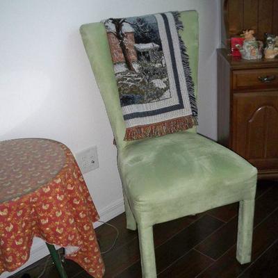 Green Velour Chair