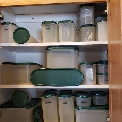 Complete set matching tupperware
