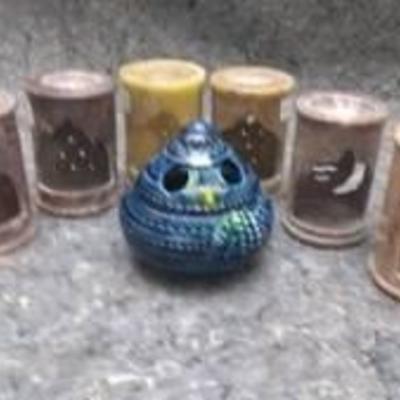 Candle Holders and Incense Burner