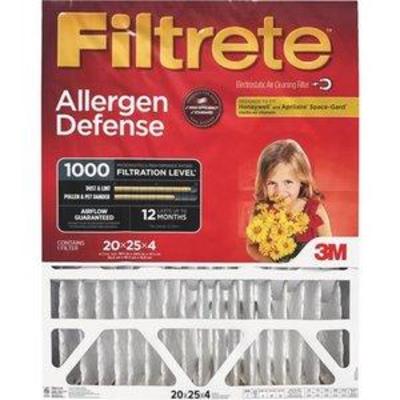 3M Filtrete Allergen Defense Deep Pleat Furnace Filter