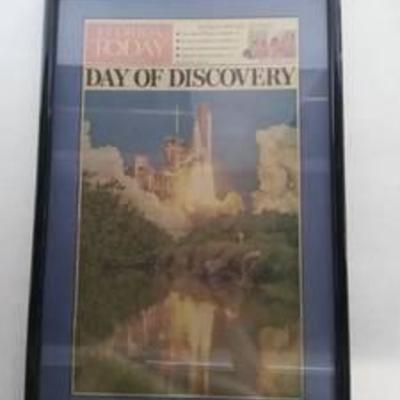 Framed Day of Discovery Newspaper