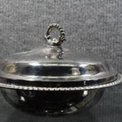WM Rogers Silverplated Bowl with Lid #862 -WILL SHIP