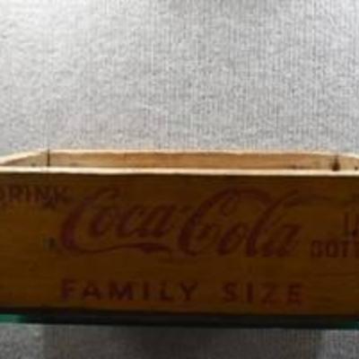 Vintage 1950's Coca-Cola Yellow Wooden Crate  12 W x 17 L x 5.5 T -WILL SHIP