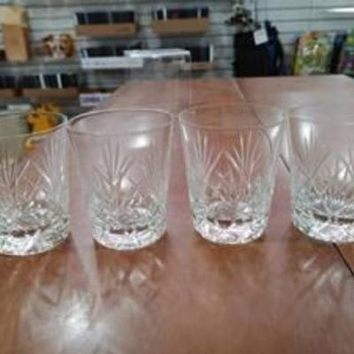 Set of 4 American Billiant Old Fashioned Glasses  3.5 Tall -WILL SHIP