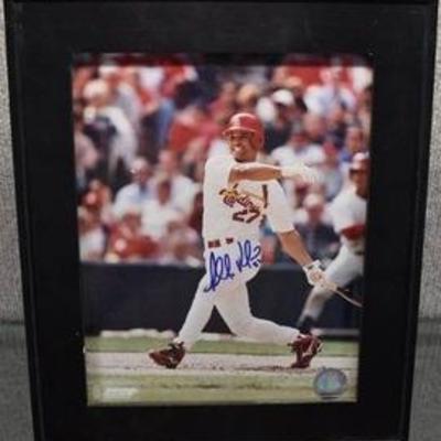MLB All Star Baseball Player Placido Polanco Autographed 8 x 10 Photo  In Frame  with COA -WILL SHIP