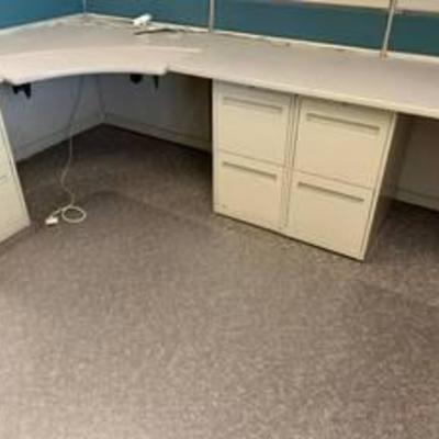 L shaped office desk work station