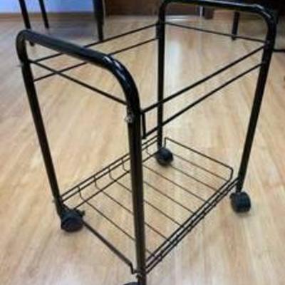 Office metal cart with rollers