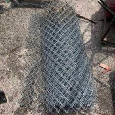 Roll of chain link fencing