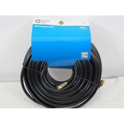 Commercial Electric 100 ft. RG-6 Coaxial Cable - Black