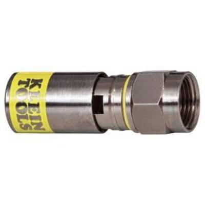 Klein Tools VDV812-612 Universal Compression Connector, RG66Q, Male, 50-Pack