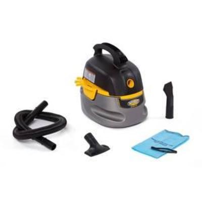 2.5 Gal. 1.75-Peak HP Compact WetDry Shop Vacuum with Filter Bag, Hose and Accessories, Grays