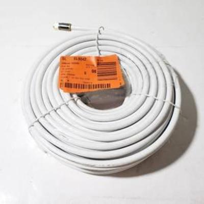 Commercial Electric 100 ft. RG-6 Coaxial Cable - White