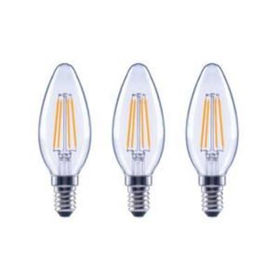EcoSmart 60-Watt Equivalent B11 Dimmable ENERGY STAR Clear Glass Filament Vintage Edison LED Light Bulb in Daylight (3-Pack)