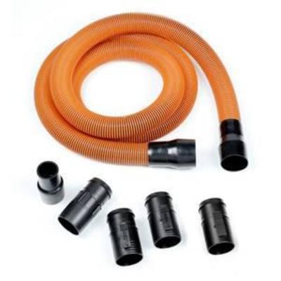 RIDGID 1-78 in. x 10 ft. Pro-Grade Locking Vacuum Hose Kit for WetDry Shop Vacuums, Orange