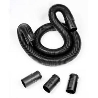 RIDGID 2-12 in. x 7 ft. Dual-Flex Tug-A-Long Locking Vacuum Hose for WetDry Shop Vacuums, Black