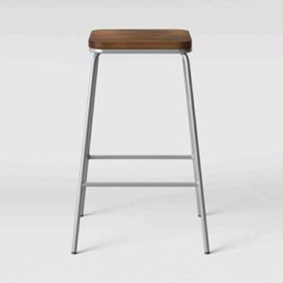 Rhodes MetalWood Counter Stool Silver - Project 62