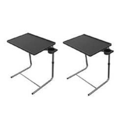 Adjustable TV Tray Table - TV Dinner Tray on Bed & Sofa, Comfortable Folding Table with 6 Height & 3 Tilt Angle Adjustments by...
