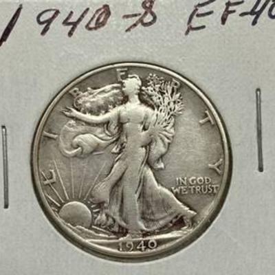 1940-S Walking Liberty - Silver Half Dollar