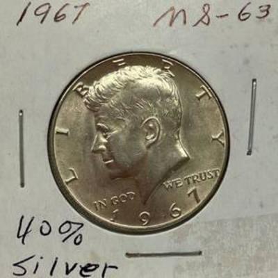1967 Kennedy Half Dollar - 40% Silver