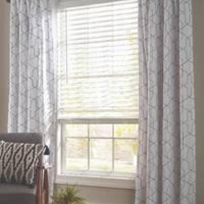 Better Homes & Gardens 2-Inch Cordless Faux Wood Blinds, Antique White 58 x 64