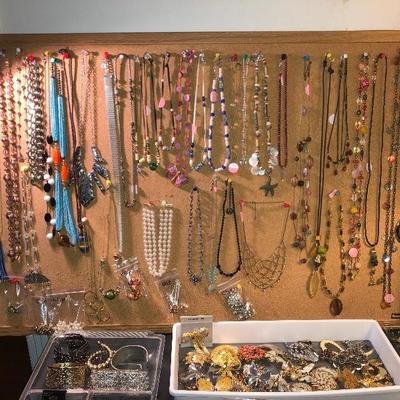 necklaces and brooches