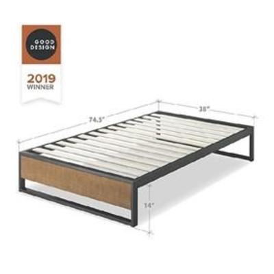 Zinus Suzanne 14 Inch Platform Bed Without Headboard, Twin