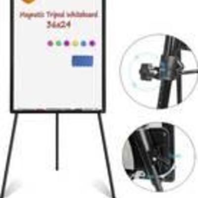White Board Easel, Magnetic Dry Erase Board 36 x 24 inches Flipchart Easel Whiteboard, Height Adjustable Tripod Whiteboard with 1 Eraser,...