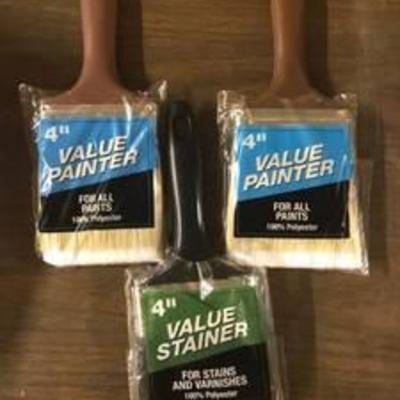 3 ct 4 inch paint brushes
