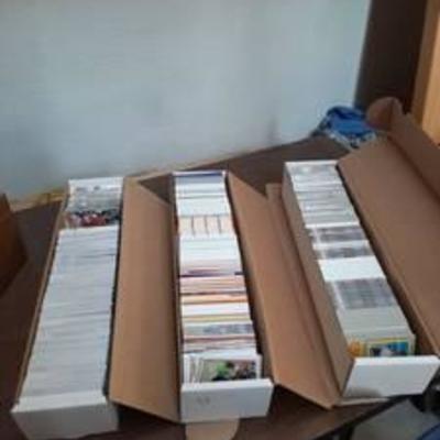3 Boxes Sports Cards - Mostly Baseball, some Football