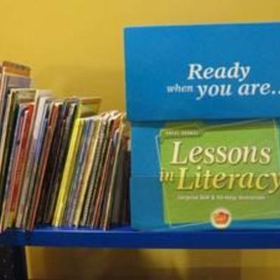 Huge lot of paperback children's books and Lessons in Literacy