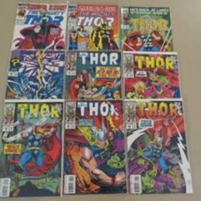 Comic Book Lot of 9 The Mighty Thor